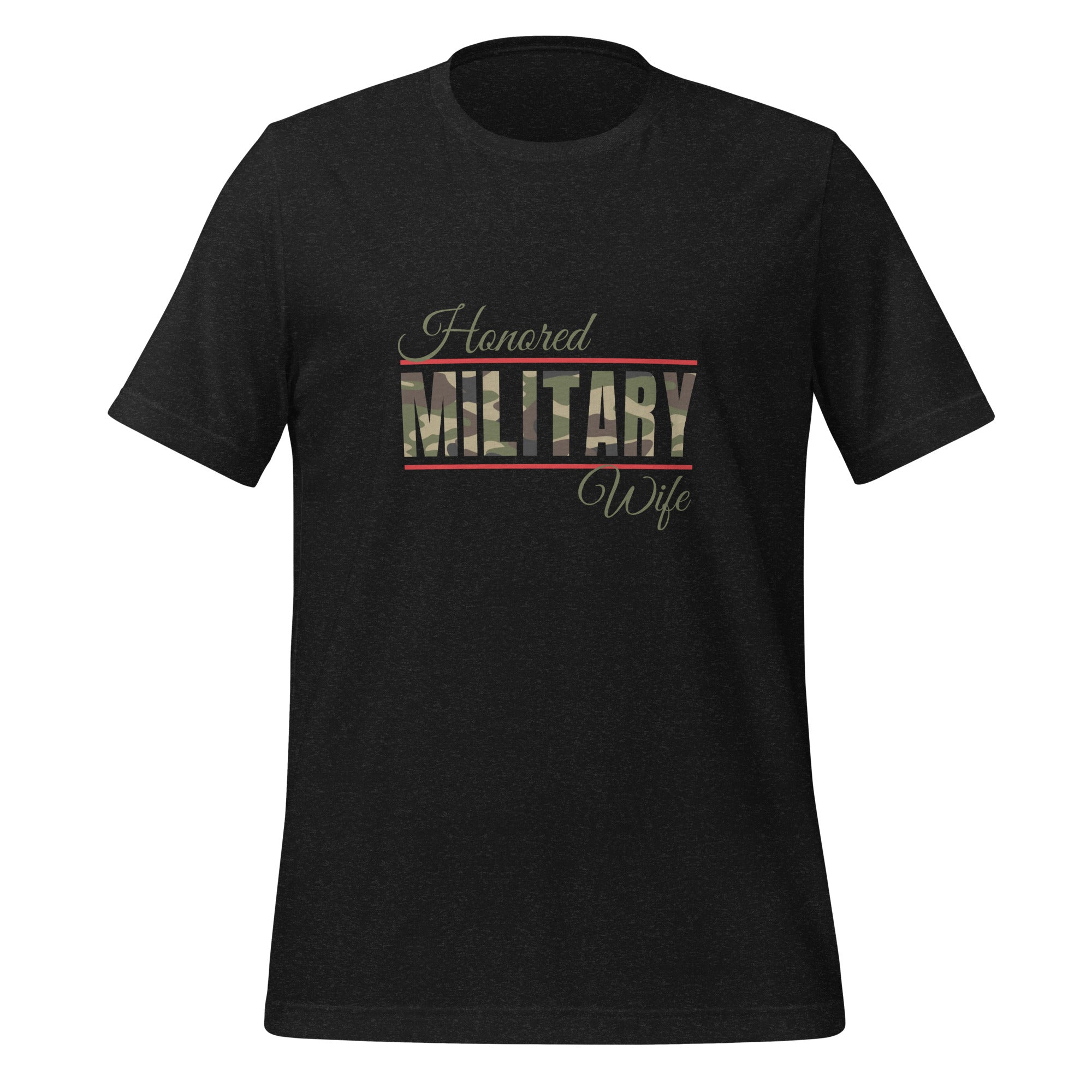 Honored Military Wife Adult T-Shirt – Candy Coconut