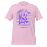 Purple Up For Military Kids Combat Boots Military Unisex Adult T-shirt