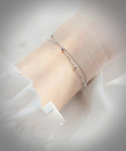 Sterling Silver Beaded Braclet