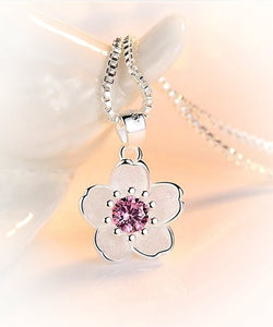 Forever Pink Cherry Blossom Necklace