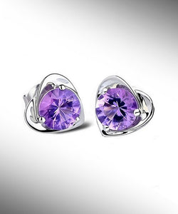 Sterling Silver Amethyst Earrings